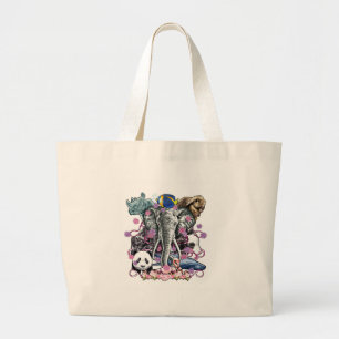 Animal Kingdom Large Tote Bag