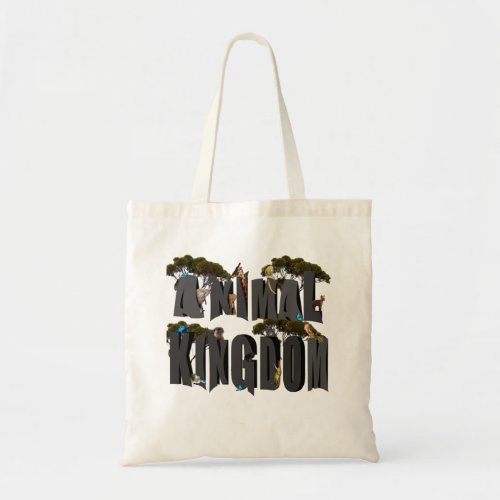 Animal Kingdom Logo With Animals Tote Bag