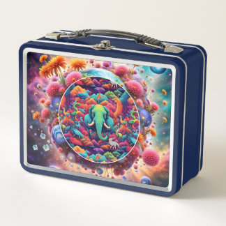 Animal Kingdom Metal Lunch Box