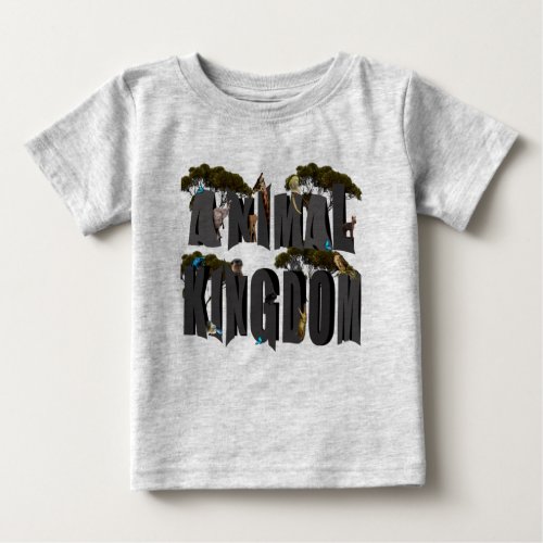 Animal Kingdom Picture Logo With Wildlife  Baby T_Shirt