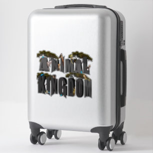 Animal Kingdom Picture Logo With Wildlife, Sticker