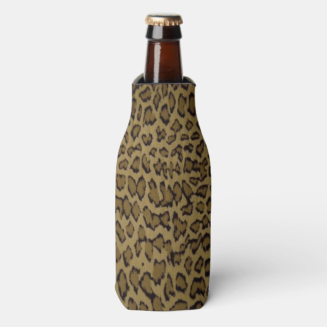 ANIMAL LEOPARD PRINT BOTTLE COOLER (Bottle Front)