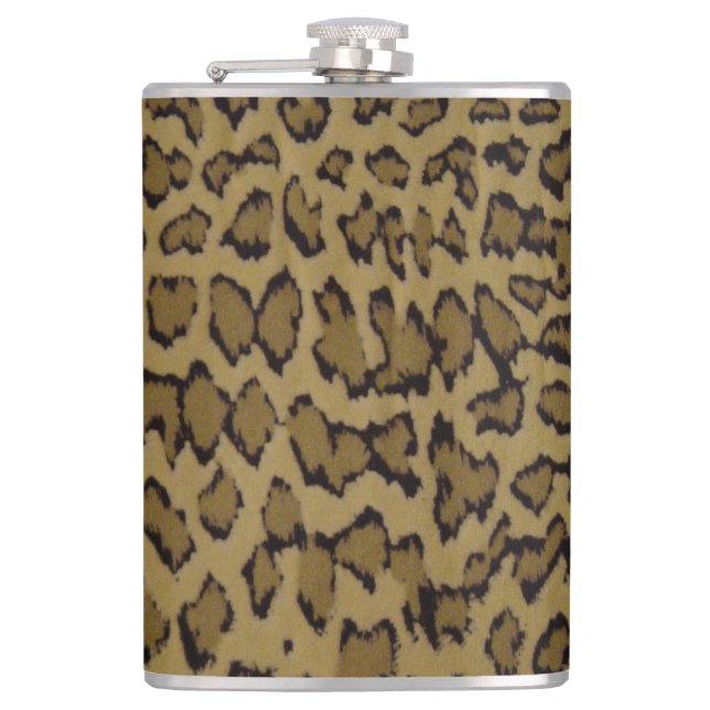 ANIMAL LEOPARD PRINT FLASK (Front)