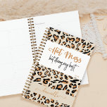 Animal Leopard Print Hot Mess Doing my Best Planner<br><div class="desc">Hot Mess But Doing My Best,  personalized planner with leopard print design. Simple,  girly and trendy with modern quote in hand lettered typography - perfect for school,  office and multi-tasking mommas!</div>
