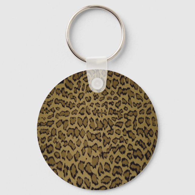ANIMAL LEOPARD PRINT KEYCHAIN (Front)