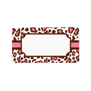 Animal Leopard Print Labels