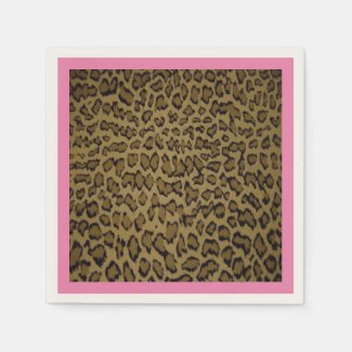 ANIMAL LEOPARD PRINT PAPER NAPKINS