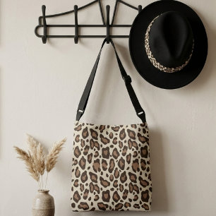 Animal leopard print pattern vintage women's crossbody bag