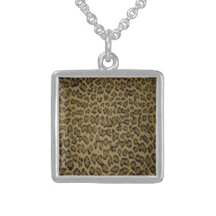 ANIMAL LEOPARD PRINT STERLING SILVER NECKLACE