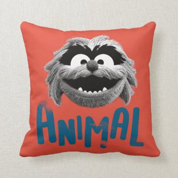 Animal - Let's Rock Throw Pillow by muppets at Zazzle