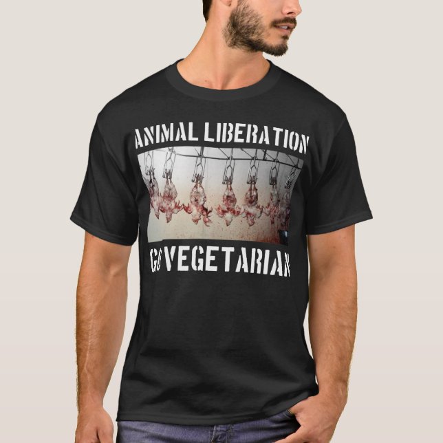 Animal Liberation shirt (Black) (Front)