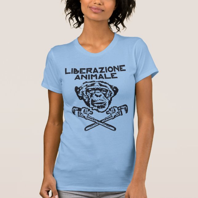 Animal Liberation t-shirt black Italiano (Front)