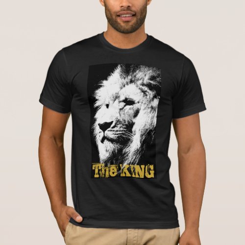 Animal Lion Face Mens BellaCanvas Short Sleeve T_Shirt