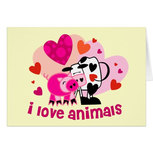 Animal Love Cards (Front Horizontal)