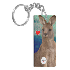 Animal Love - Kangaroo Love Keychain