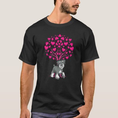 Animal Lover Dog Lover Heart Pet Owner Heart Tree  T-Shirt