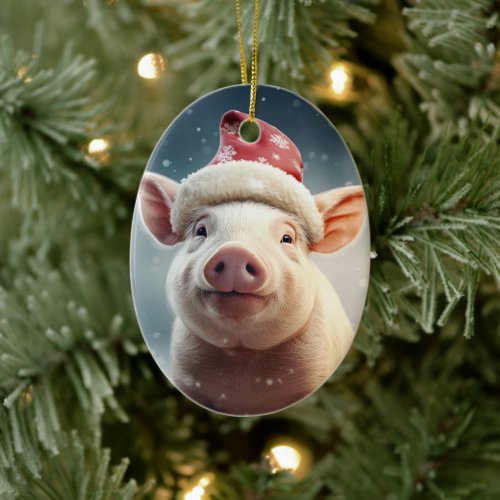 Animal Lover Gift Farm Lover Gift Cute Pig Ceramic Ornament