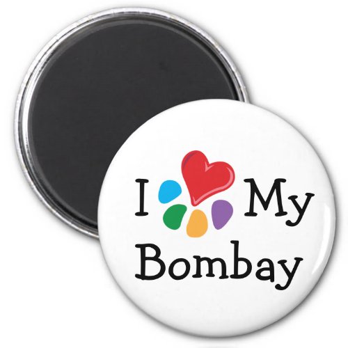Animal Lover_I Heart My Bombay Magnet