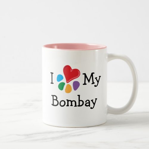 Animal Lover_I Heart My Bombay Two_Tone Coffee Mug