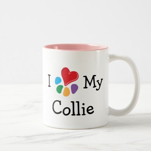 Animal Lover_I Heart My Collie Two_Tone Coffee Mug