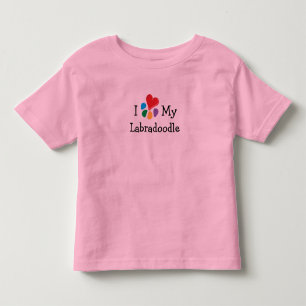 Animal Lover_I Heart My Labradoodle Toddler T-shirt
