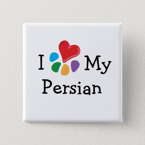 Animal Lover_I Heart My Persian Button