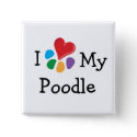Animal Lover_I Heart My Poodle button
