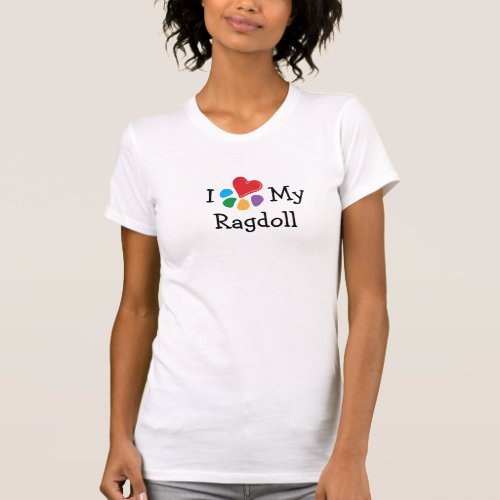 Animal Lover_I Heart My Ragdoll T_Shirt