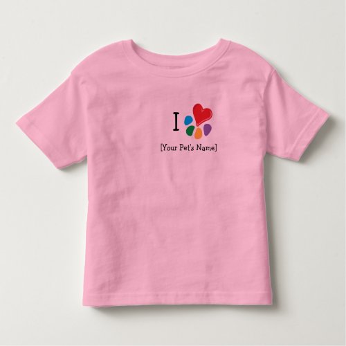 Animal Lover_I Heart template Toddler T_shirt