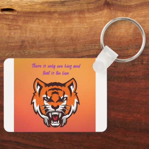 Animal Lover Lion Design Keychain