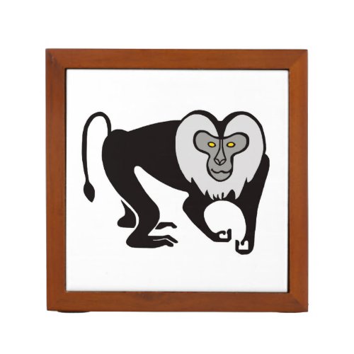 Animal lover _ Lion_tailed MACAQUE _ Desk Organizer