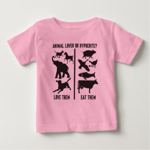 Animal Lover or Hypocrite? Baby T-Shirt