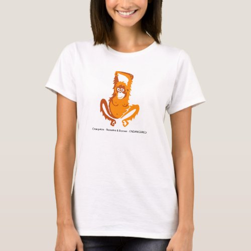 Animal lover_ Orangutan _Womens  T_Shirt