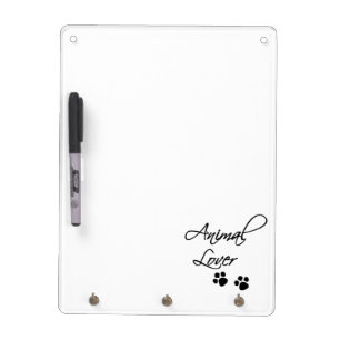 Animal Lover-Paw Prints Dry Erase Board