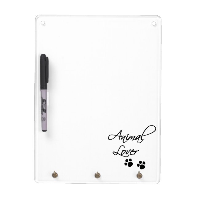 Animal Lover-Paw Prints Dry Erase Board (Front)
