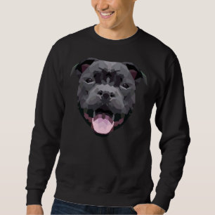 Animal Lover Pet Owner Pitbull Face   Sweatshirt