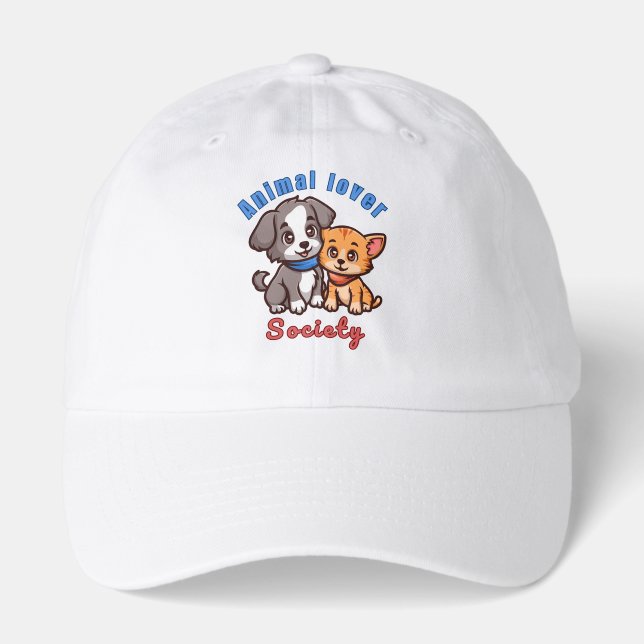Animal lover society for animal lover hat (Front)