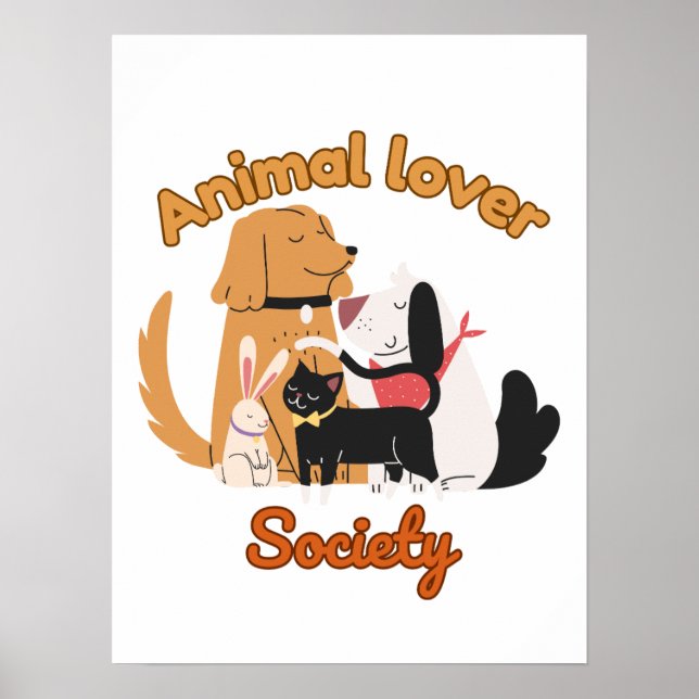 Animal Lover Society for Pet lover   Poster (Front)