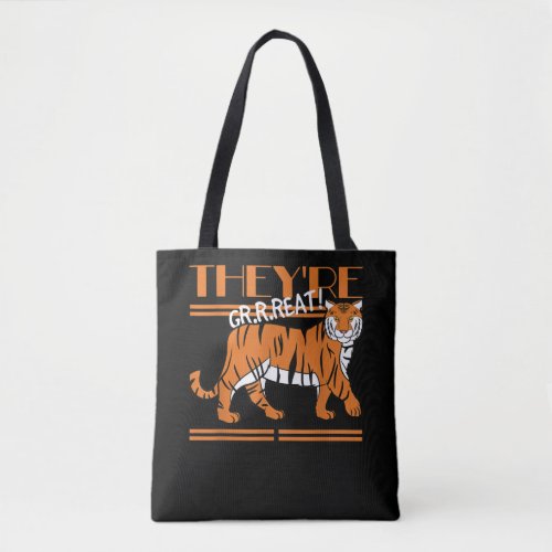 Animal Lover Vre Grrreat Tiger Tote Bag