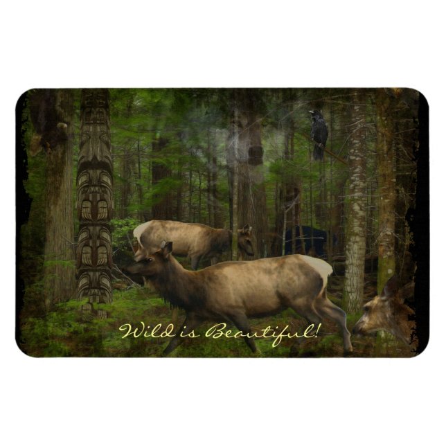 Animal-lover Wildlife-Supporter Wild Art Magnet (Horizontal)
