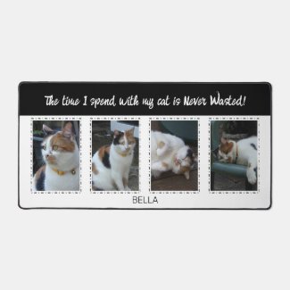 Animal lovers cats 4 photo name white black
