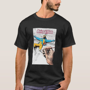 animal man, hero, superhero, cross, cover, grant m T-Shirt