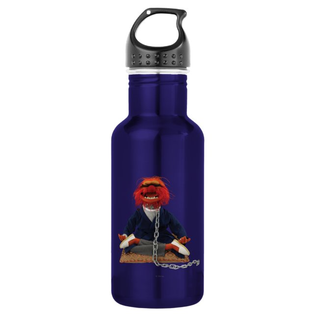 Animal Meditating Stainless Steel Water Bottle (Front)