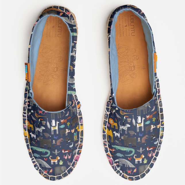 Animal Menagerie Espadrilles (Fun animal pattern espadrille shoes)