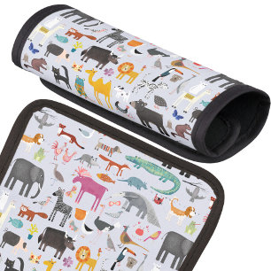 Animal Menagerie Luggage Handle Wrap