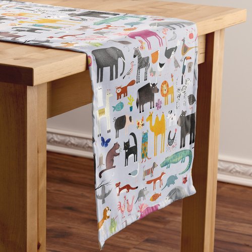 Animal Menagerie Short Table Runner