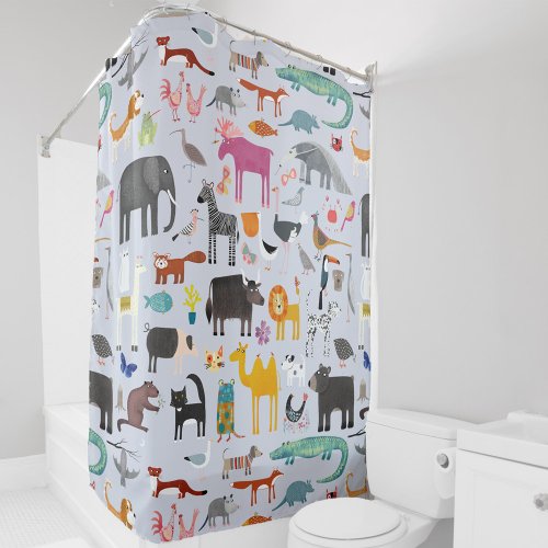 Animal Menagerie Shower Curtain