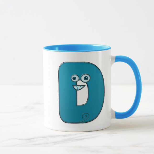 animal monogram - D Mug (Right)