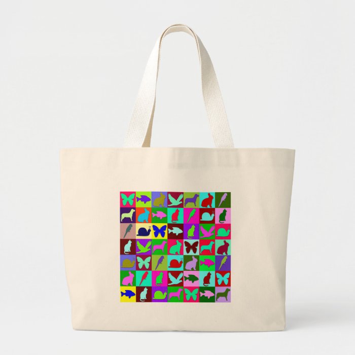 Animal mosaic bags