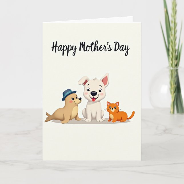 Animal Mothers Day Story Card (Front)